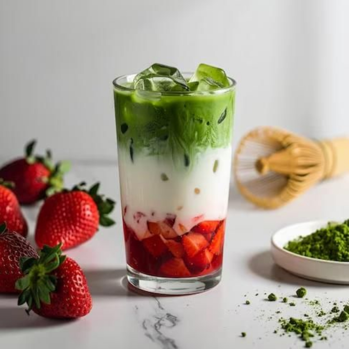 Iced Strawberry Matcha